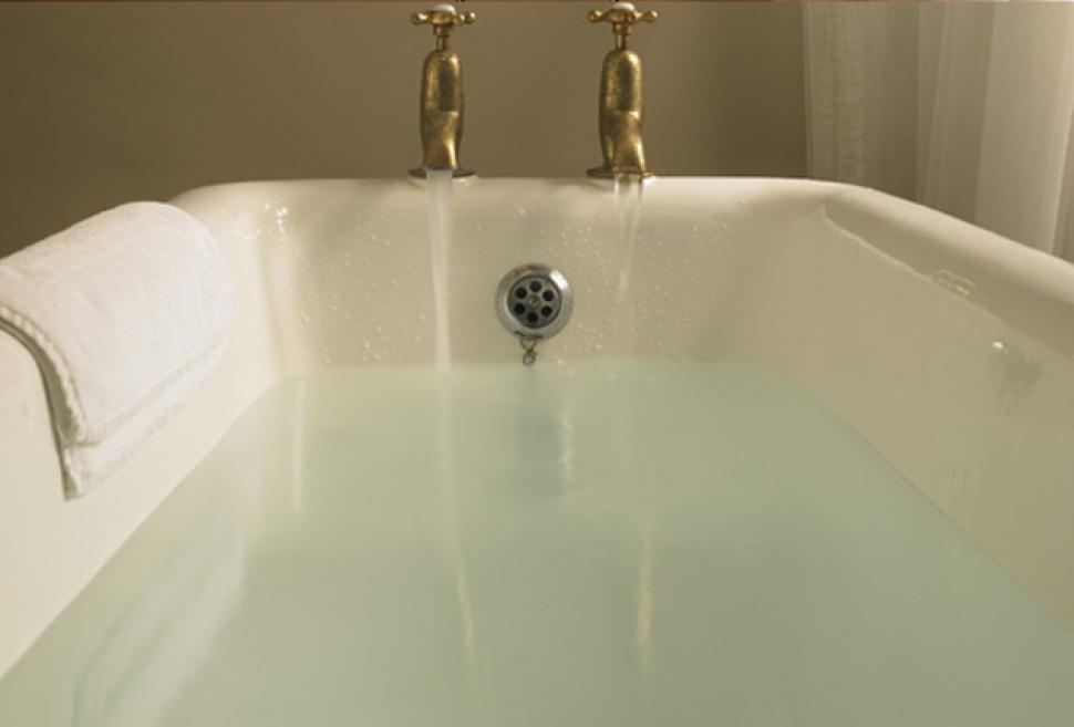 read a book in the bath